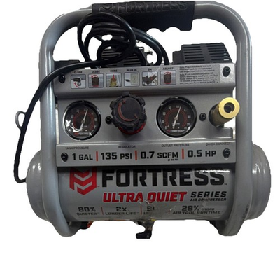 #ad Fortress Ultra Quiet Series 1 Gal Portable Air Compressor 135 PSI Oil Free $109.00