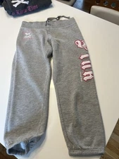 Victoria’s Secret Pink..Crop Vintage YK2 Sweatpants…Rock N Roll..Sz XS