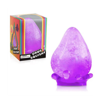 drop squishy Purple Squeeze Ball Gel Squishy Stress Relief Toy