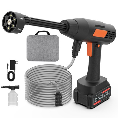 #ad Cordless Pressure Washer Battery Powered 1100PSI Portable Power Washer Gun wi... $105.66