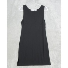 Vintage Express Dress Women Large Black Sleeveless Shift Mini Scoop Neck Shift