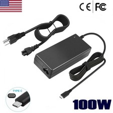 USB C Laptop Charger 100W USB-C GaN Fast Charger for Dell Lenovo HP Asus MacBook