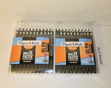 (44ct) 2 Pack 22ct PAPER MATE InkJoy Black GEL PEN 0.7mm Medium Point NEW!