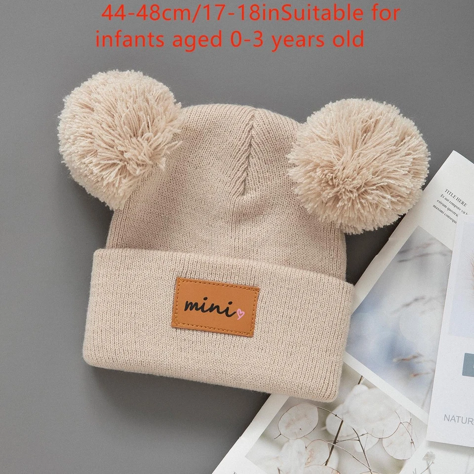 1/2pcs Newborn Baby Winter Hat Kids Beanie Cap for Girls Boys Infant Accessories - Image 2 of 4