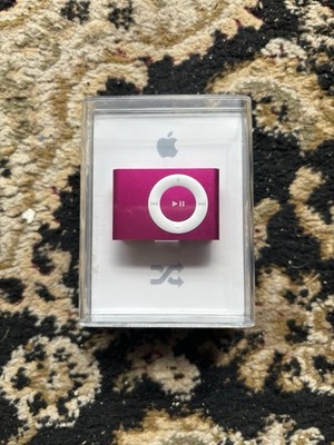 Apple iPod Shuffle 2nd Gen New In Box 1GB Pink MagentaClip-on MP3 Player USB 2.0