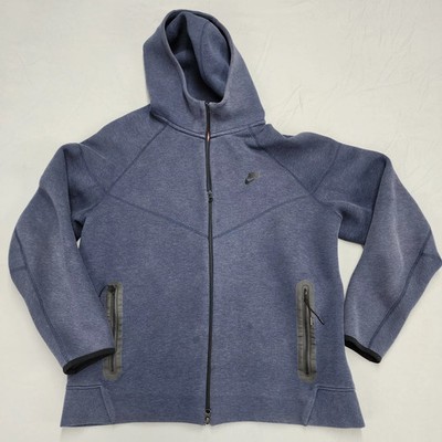 Nike Tech Fleece Full Zip Hoodie Men's XL Navy Blue Sweatshirt