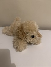 FAO SCHWARZ Blonde Labradoodle Puppy Dog 14 Plush Stuffed Animal EUC