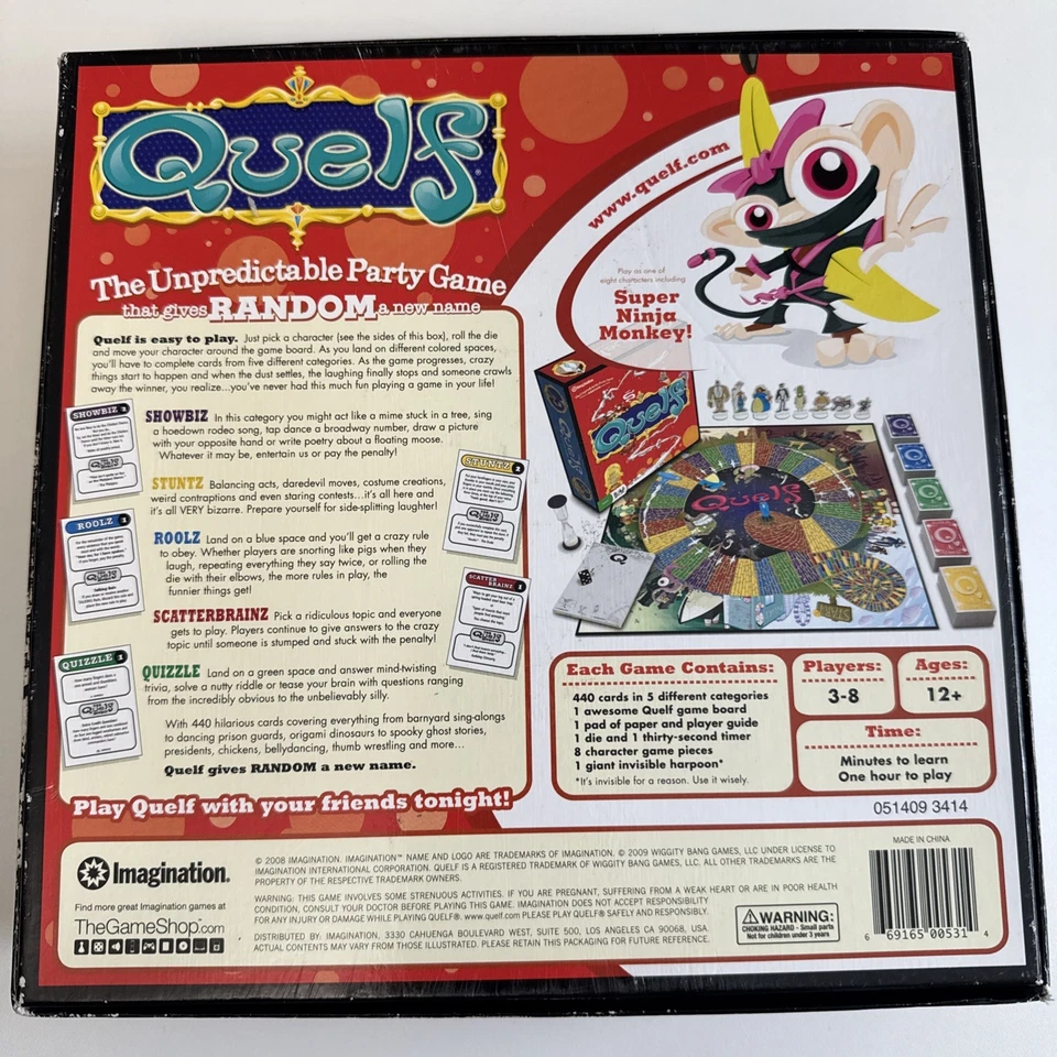 Quelf Board Game the Unpredictable Party Game for Adults Teens - Image 2 of 4