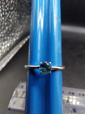 Silver And Blue Stone Ring By Gemporia Tggc A...