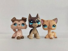 3pcs/lot Littlest Pet Shop toy LPS Cat Dog 893 817 886 Animal Figures