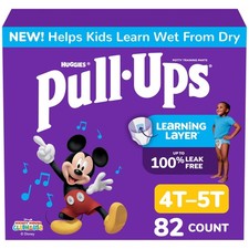 Pull-Ups Boys' Potty Training Pants, Size 4T-5T, 82 Count