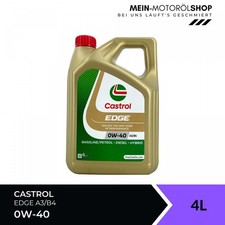 Castrol Edge 0W-40 A3/B4 VW Mercedes MB 229.5 Renault RN BMW Motoröl 4 Liter Castrol Edge 0W-40 A3/B4 VW Mercedes MB 229.5 Renault RN BMW Motoröl 4 Liter