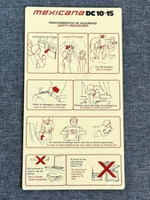 Safety Card Mexicana DC 10-15