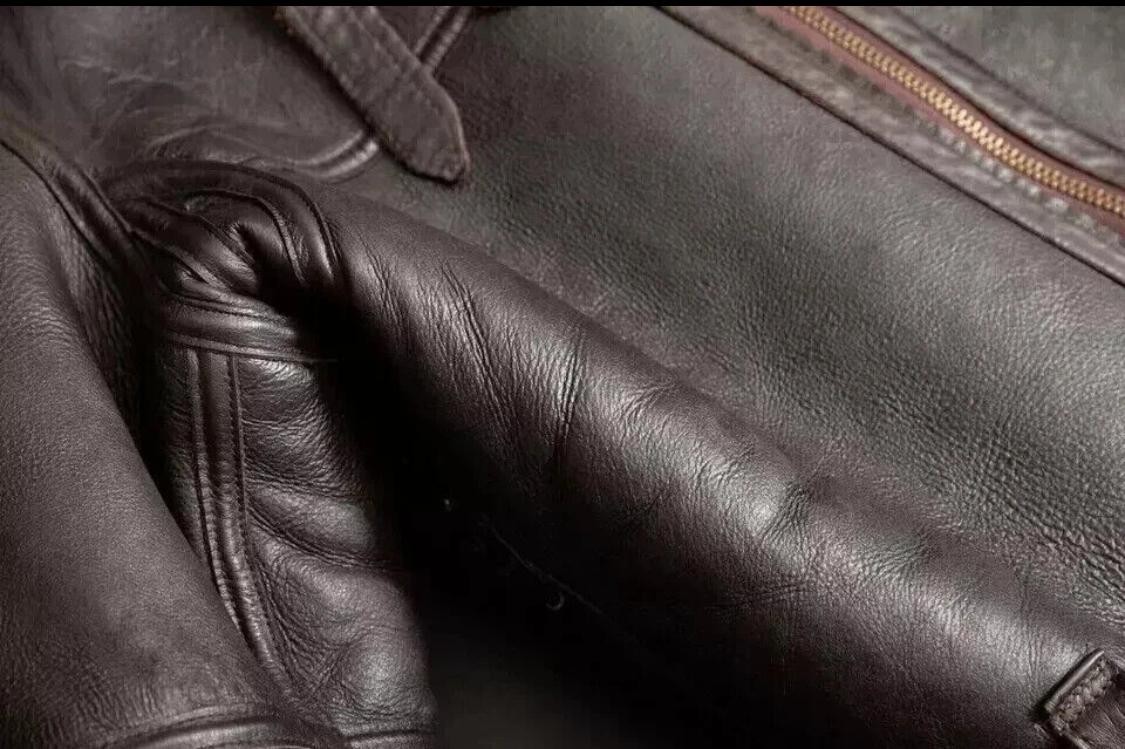 Men's RAF Aviator Pilot B3 Flying Bomber Shearling Fur Irvin Real Leather Jacket image 5