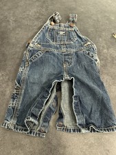 Vintage OshKosh B'gosh Sz 3 Month Overalls Blue Denim Toddler Osh Gosh