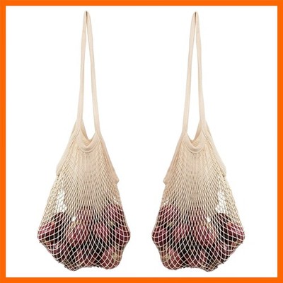Cotton Mesh Onion Storage Bags - 100% Cotton, Reusable, and Washable Mesh Gro...
