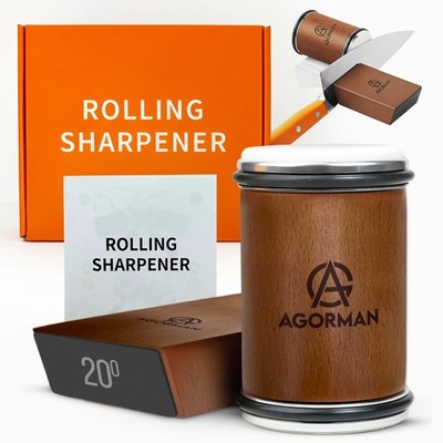 Rolling Knife Sharpener Kit,Diamond based Knife Sharpener Roller for All Stee...