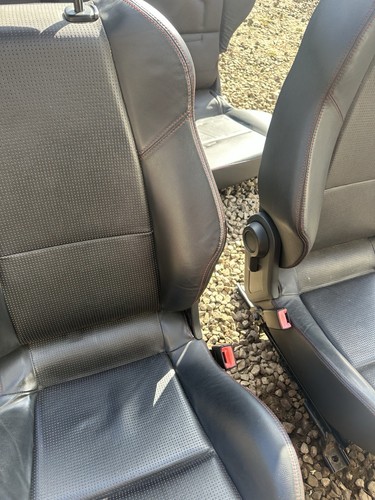 MITSUBISHI COLT CZT 04-08 1.5 PETROL 4G15T Black FRONT & REAR LEATHER SEATS SET - Picture 4 of 14