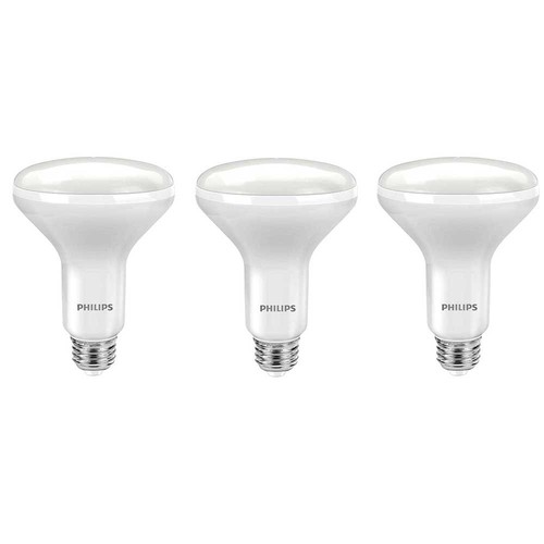 Philips BR30 LED Flood Light Bulbs 3 Pack Soft White Dimmable 650 Lumens E26 - Picture 1 of 7