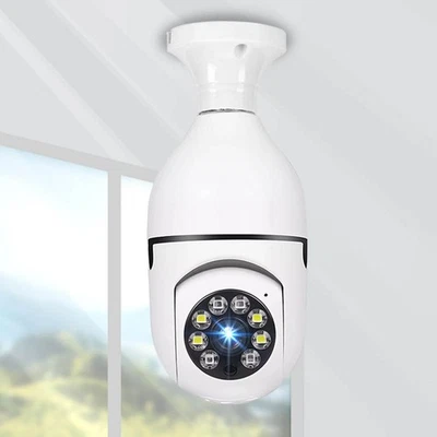 Wireless Bulb Camera Bulb Camera Alarm Alerts Data Algorithm Two Way Audio For - Image 1 of 4