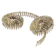 7200 Pcs 15 Degree 3/4" × 0.12" Galvanized Coil Roofing Nail Head Diameter 3/8"