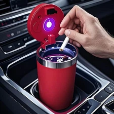 Modern High Quality Car Ashtray with LED Lights Suitable for Various Car Models