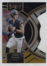 2023 Panini Select Premier Level Black & Gold Prizm Die-Cut Tyson Bagent 1k78