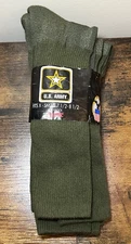U.S. Army X-Static 3 Pack X-Small Olive Green Boot Socks Made in USA