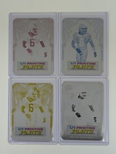 2025 Leaf Football Nation Dylan Sampson Printing Plate 1/1 Set Of 4 Browns Vols