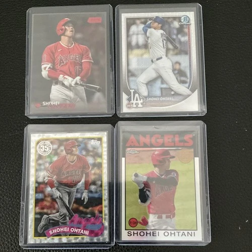 Topps Shohei Ohtani 2022 MLB Card Lot Topps/Bowman Chrome Heritage 4 Cards