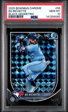 2025 Bowman Chrome Bo Bichette Black Geometric Refractor 10/10 - PSA 10 - POP 1