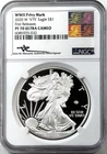 2020-W Proof American Silver Eagle End of WWII V75 Privy NGC PF70UC MERCANTI SIG