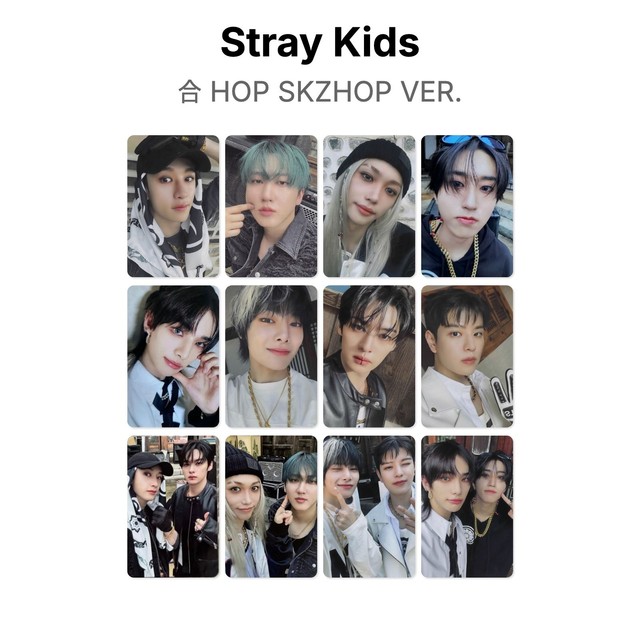 Stray Kids 合 HOP SKZHOP VER. Official Photocard KPOP Free Gift