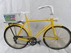 Vintage 1970s Barbie Bicycle Yellow Bike with Basket