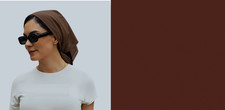 XL GIANT 27" SOLID DARK BROWN BANDANA Face Mask Scarf Head Neck Band Skull Wrap