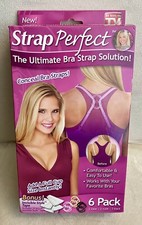 STRAP PERFECT 6-PACK CLIPS TAPE As Seen on TV CONCEAL BRA STRAPS Add Cup Size