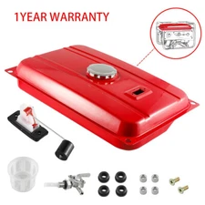 7 Gallon Universal Secondary Fuel Gas Tank Generator Petcock Filter Gauge Cap