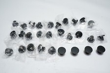 New Lot of 29 Matte Black Cabinet Cylindrical Knob 1 1/8" Ships FREE