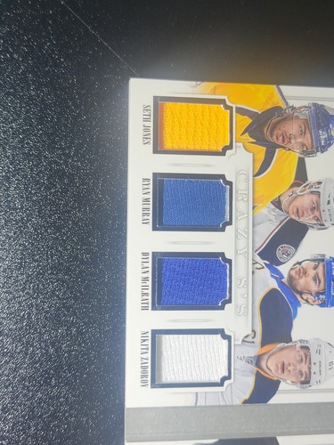 2013-14 Panini National Treasures Crazy 8 Jones Lindholm Murray +5 43/50 - Picture 5 of 6
