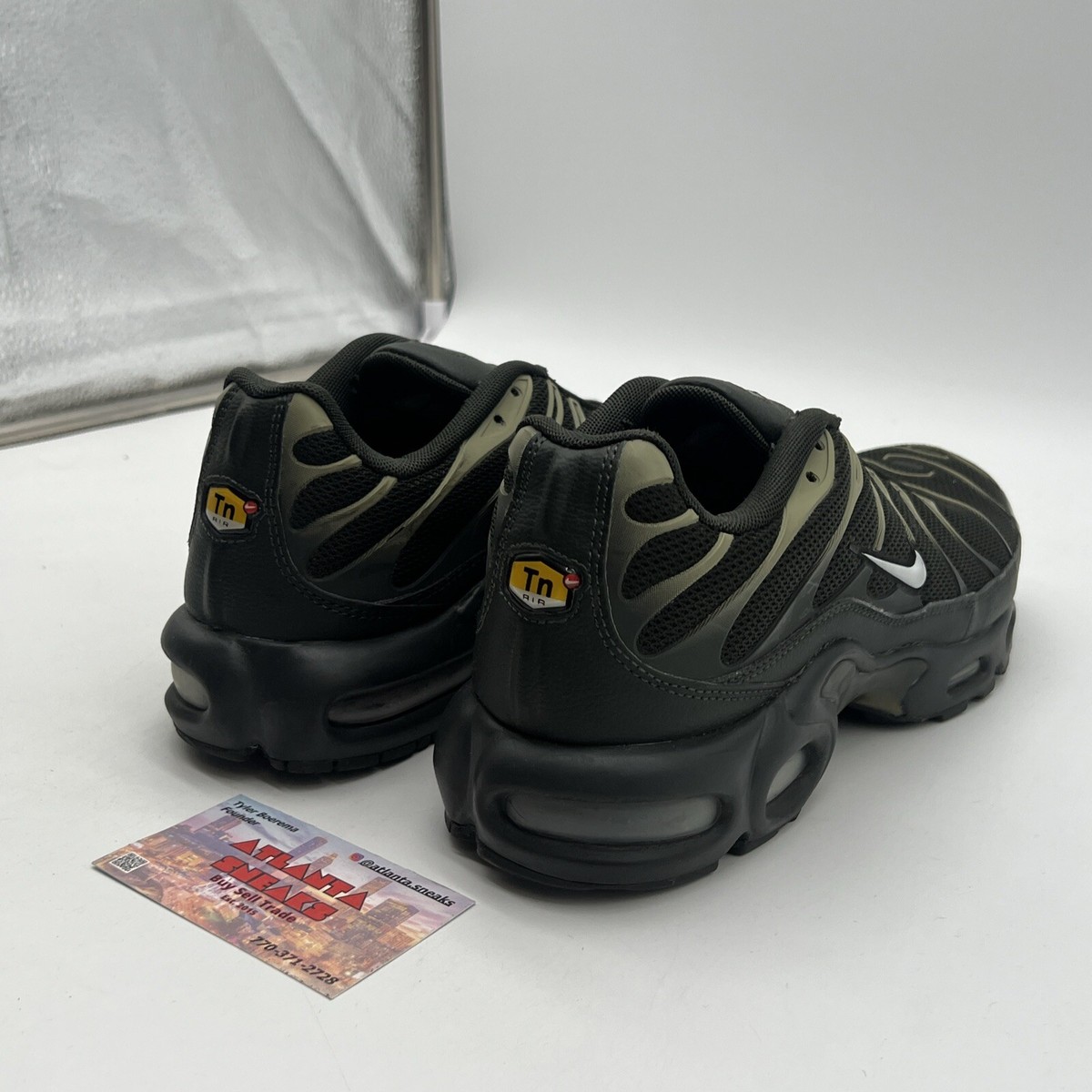 Size 9 - Nike Air Max Plus Sequoia Green White Black (852630