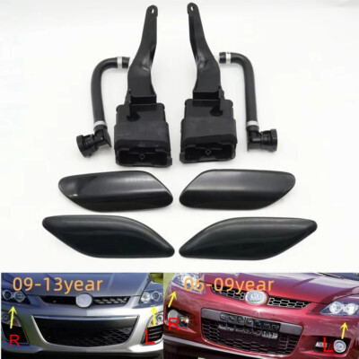 Unpainted Headlight Lamp Washer Spray Nozzle Jet Clean Cover For Mazda CX7 09-13