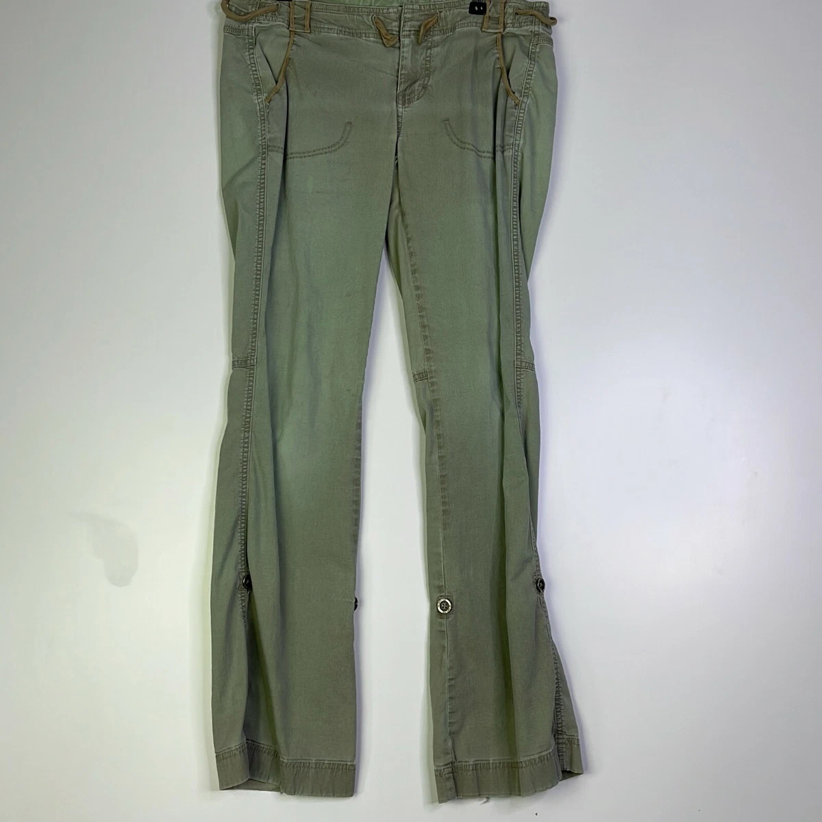 The North Face Womens Light Green Drawstring Straight Leg Carpenter Pants 4  ACTY | eBay