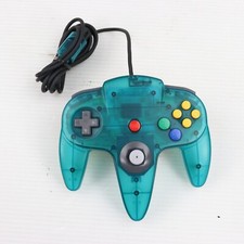 Rare Clear Blue N64 Controller Bros - Authentic Japan Nintendo 64 Gamepad Retro