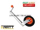 Wheel Jockey Kartt 48mm Orange Steel Premium Solid Rubber Tyre Plastic Rim