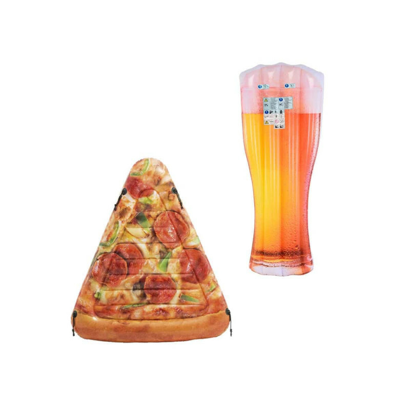 Pack Matelas De Plage Gonflable Verre De Bière180X75 Cm - Matelas De Plage Gonf