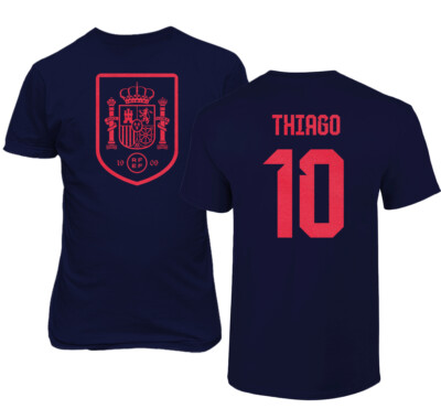  スペイン代表 THIAGO 10 ユニフォーム S Spain Soccer #10 Thiago Alcantara World Football Fans Adult and