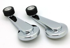 New Chrome Window Crank Handle Pair For 88-94 Chevy Gmc Ck Truck Blazer Etc