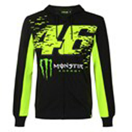 VR46 Monster Full Zip Hooded Fleece- Men's - Afbeelding 1 van 2