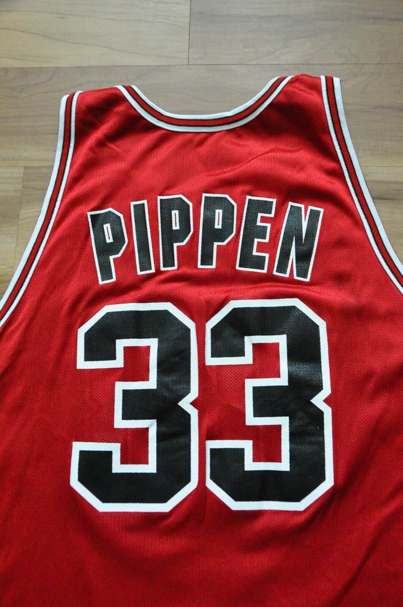 Scottie Pippen Chicago Bulls Champion Jersey Reversible Red Black