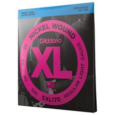 D Addario EXL170 Nickel Wound Electric Bass Strings 45 100 Long Scale Set